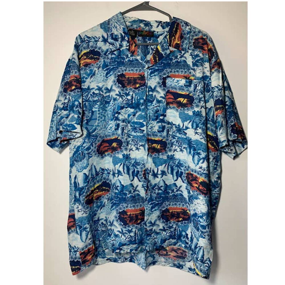 Impulse Vintage  Multicolored Hawaiian Shirt Size L